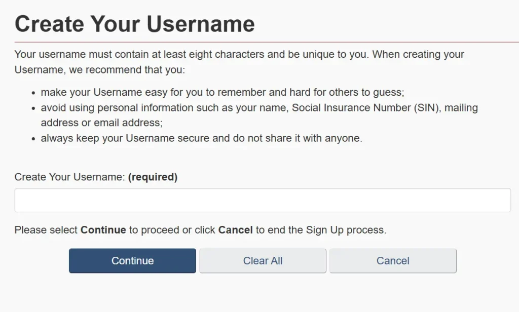 Creating gckey Username