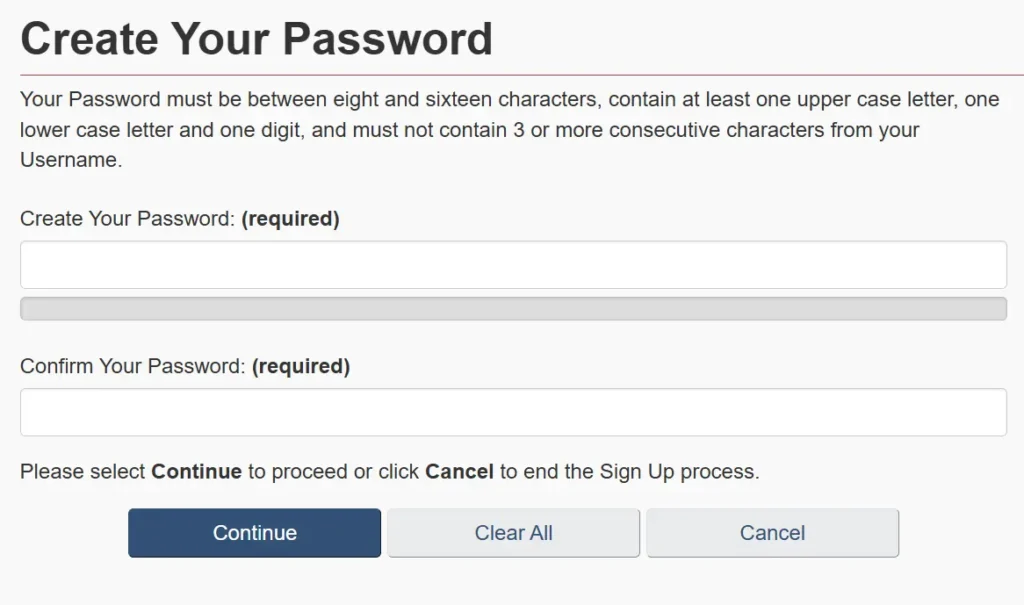 GCKEY Pasword Creation