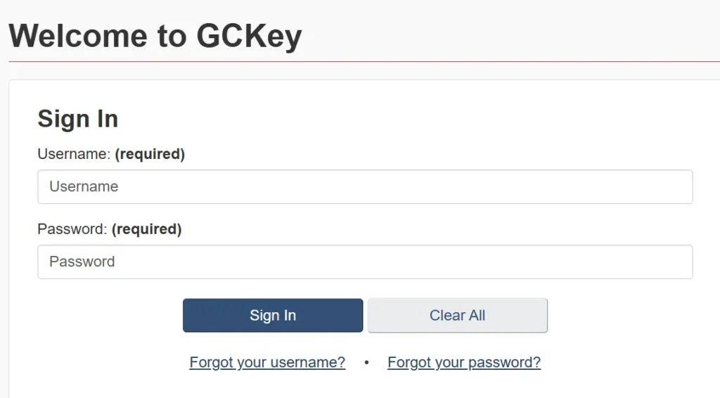 GCKey Login Tab